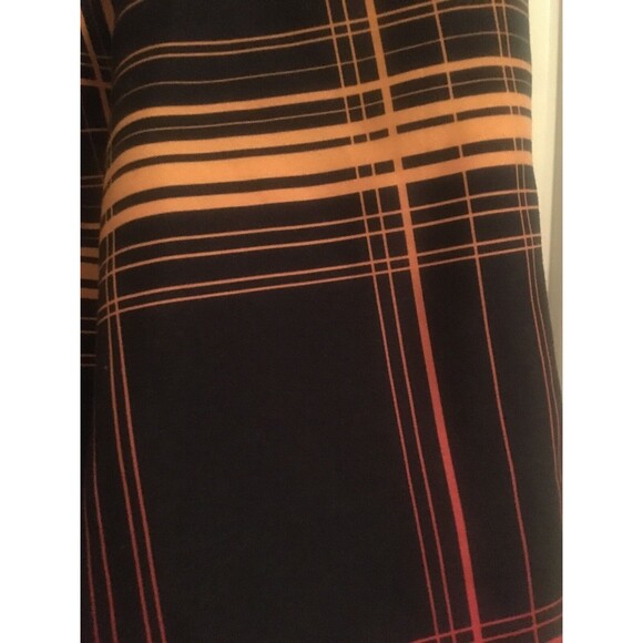 Op Men's Plaid Swim Shorts Trunks Lined Drawstring Size M 32-34 Black Orange - Picture 4 of 6